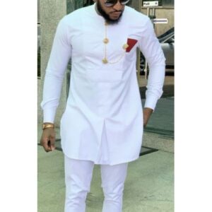 DesubClassic Men Native Wear - Dope White Kaftan